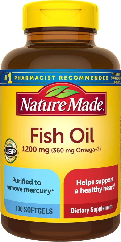 Nature Made Fish Oil Omega 3 - 100 Softgels