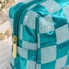 Teal Sequin Makeup Bag - Thumbnail Image 4