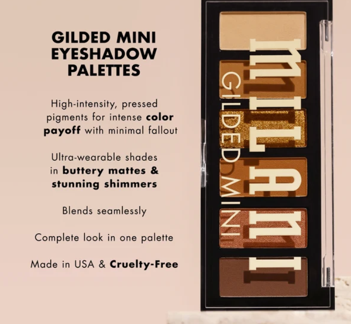 Milani Gilded Mini Eyeshadow Palette - Image 3